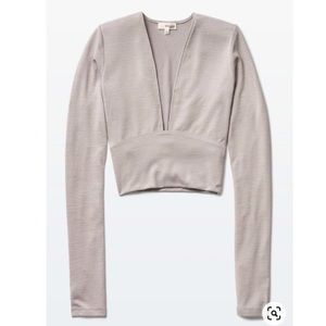 ARITZIA Long Sleeve Crop Top